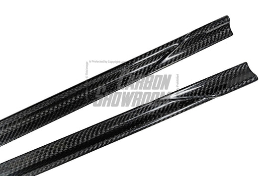 Audi RS3 8Y 2022 2023 2024 with Aftermarket Parts - V1 Side Skirts Pre-preg Carbon Fiber from Future Design
