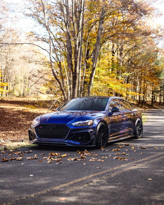 Future Design Carbon Fiber FRONT LIP SPLITTER - "Blaze kit" for Audi RS5 B9.5 2020+ - Performance SpeedShop