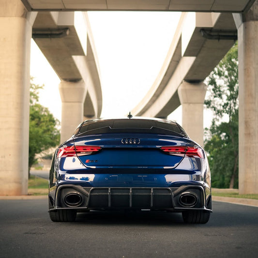 Future Design Carbon Fiber REAR DIFFUSER & REAR CANARDS - "Blaze kit" for Audi RS5 B9.5 2020+ - Performance SpeedShop