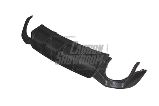 Future Design Carbon Fiber REAR DIFFUSER & REAR CANARDS - "Blaze kit" for Audi RS5 B9 2017-2019 - Performance SpeedShop