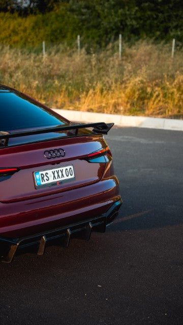 Future Design Carbon Fiber REAR DIFFUSER & REAR CANARDS - "Blaze kit" for Audi RS5 B9 2017-2019 - Performance SpeedShop
