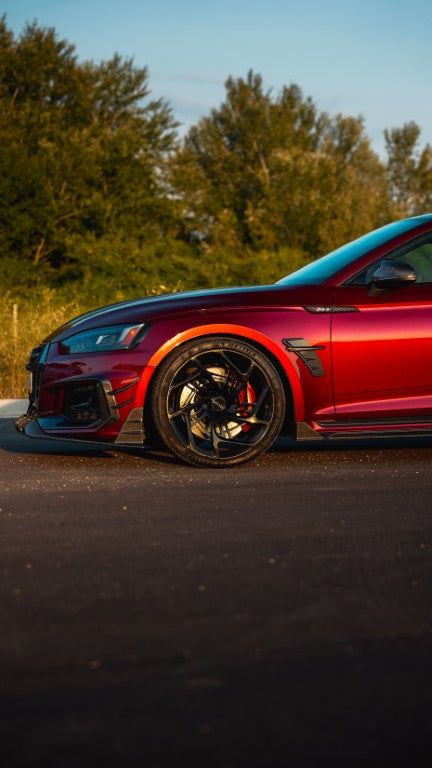 Future Design Carbon Fiber FRONT LIP SPLITTER - "Blaze kit" for Audi RS5 B9 2017-2019 - Performance SpeedShop