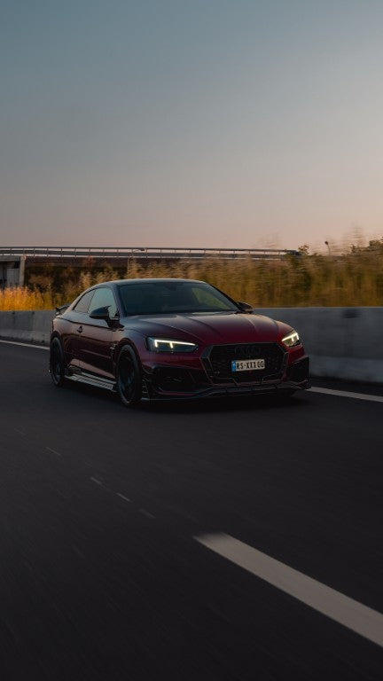 Future Design Carbon Fiber FRONT GRILL SIDE OVERLAY TRIM - "Blaze kit" for Audi RS5 B9 2017-2019 - Performance SpeedShop