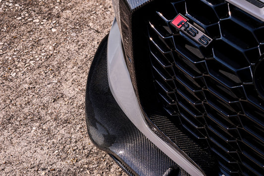 Future Design Carbon Fiber FRONT LIP SPLITTER - "Blaze kit" for Audi RS5 B9.5 2020+ - Performance SpeedShop