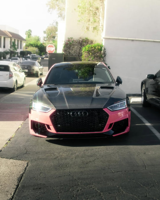 Audi RS5 S5 A5 B9 B9.5 2017-ON with Aftermarket Parts - V1 Hood Bonnet Carbon Fiber / FRP from Future Design Carbon
