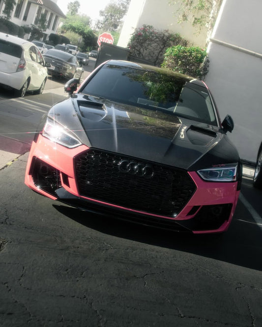 Audi RS5 S5 A5 B9 B9.5 2017-ON with Aftermarket Parts - V1 Hood Bonnet Carbon Fiber / FRP from Future Design Carbon