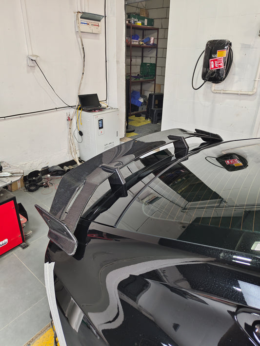 Audi RS7 C7 2014 2015 2016 2017 2018 with Aftermarket Parts - Rear Wing Spoiler Carbon Fiber / FRP from Future Design