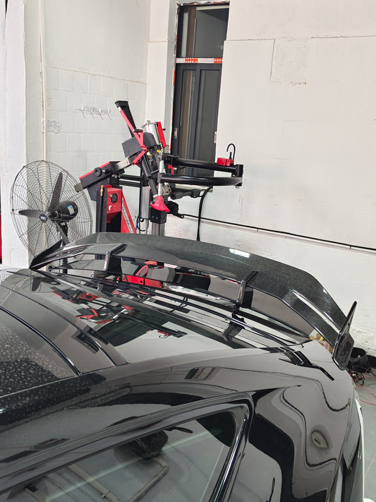 Audi RS7 C7 2014 2015 2016 2017 2018 with Aftermarket Parts - Rear Wing Spoiler Carbon Fiber / FRP from Future Design