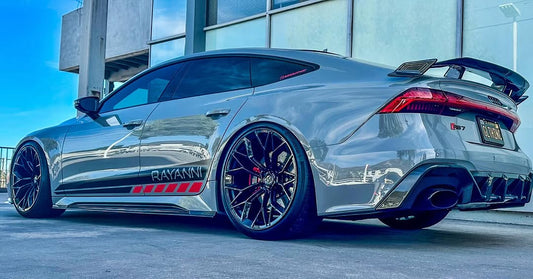 Audi RS7 C7 2014 2015 2016 2017 2018 with Aftermarket Parts - Rear Wing Spoiler Carbon Fiber / FRP from Future Design