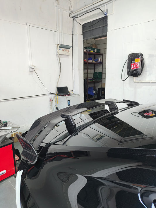 Audi RS7 C7 2014 2015 2016 2017 2018 with Aftermarket Parts - Rear Wing Spoiler Carbon Fiber / FRP from Future Design