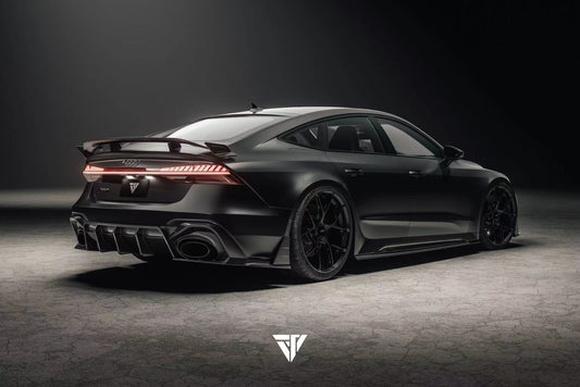 Audi RS7 C7 2014 2015 2016 2017 2018 with Aftermarket Parts - Rear Wing Spoiler Carbon Fiber / FRP from Future Design