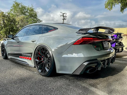 Audi RS7 C7 2014 2015 2016 2017 2018 with Aftermarket Parts - Rear Wing Spoiler Carbon Fiber / FRP from Future Design