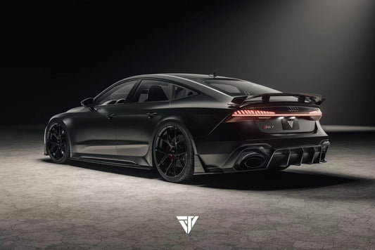 Audi RS7 C7 2014 2015 2016 2017 2018 with Aftermarket Parts - Rear Wing Spoiler Carbon Fiber / FRP from Future Design