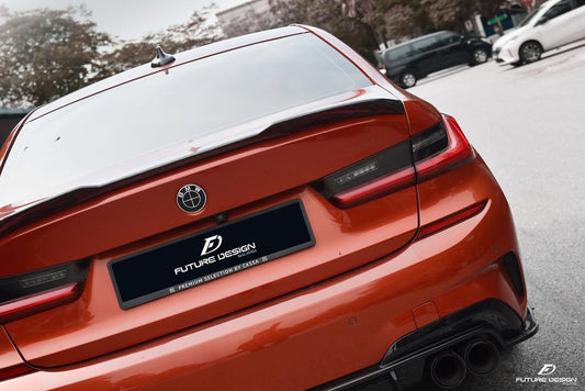 Future Design FD Carbon Fiber Rear Spoiler for BMW G20 / G21 3 Series & M3 G80 2019-ON - Performance SpeedShop
