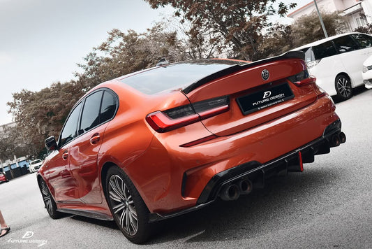 Future Design FD Carbon Fiber Rear Spoiler for BMW G20 / G21 3 Series & M3 G80 2019-ON - Performance SpeedShop