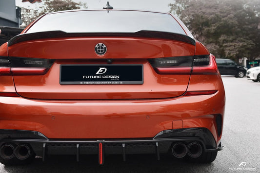 Future Design FD Carbon Fiber Rear Spoiler for BMW G20 / G21 3 Series & M3 G80 2019-ON - Performance SpeedShop