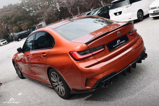 Future Design FD Carbon Fiber Rear Spoiler for BMW G20 / G21 3 Series & M3 G80 2019-ON - Performance SpeedShop