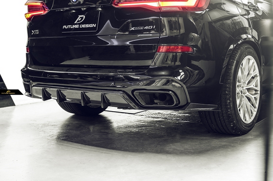 Future Design FD Carbon Fiber REAR DIFFUSER for BMW X5 G05 2019-ON - Performance SpeedShop