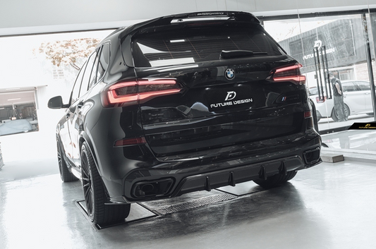 Future Design FD Carbon Fiber REAR DIFFUSER for BMW X5 G05 2019-ON - Performance SpeedShop