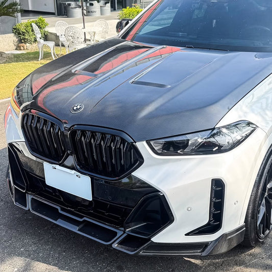 BMW X6 M60I xDrive40i G06 LCI 2024 with Aftermarket Parts - Front Lip Carbon Fiber / FRP from Future Design