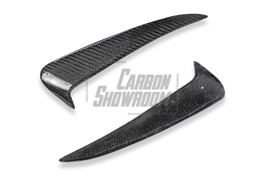 Future Design Carbon Carbon Fiber Rear Bumper Canards for W205 C300 C43 C63 AMG Coupe 2 Door 2015-ON - Performance SpeedShop