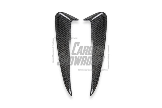 Future Design Carbon Carbon Fiber Rear Bumper Canards for W205 C300 C43 C63 AMG Coupe 2 Door 2015-ON - Performance SpeedShop
