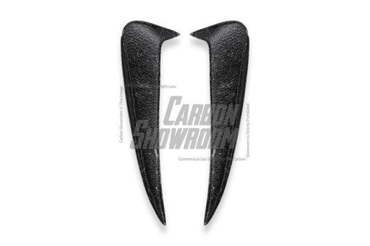 Future Design Carbon Carbon Fiber Rear Bumper Canards for W205 C300 C43 C63 AMG Coupe 2 Door 2015-ON - Performance SpeedShop