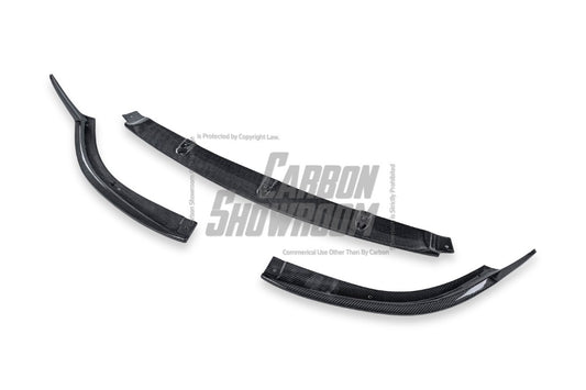 Mercedes Benz C-Class C63S C63 AMG W205 Coupe Convertible (suitable for both pre-facelift and facelift) 2015 2016 2017 2018 2019 2020 2021 2022 2023 with Aftermarket Parts - ED1 Front Lip Carbon Fiber / FRP