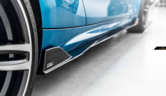 BMW M2 / M2C F87 2016 2017 2018 2019 2020 2021 with Aftermarket Parts - FDGT Side Skirts Carbon Fiber / FRP