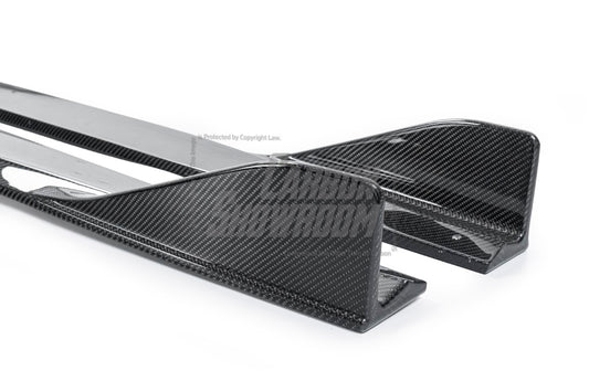 Future Design Carbon Fiber FD SIDE SKIRTS for W206 C300 C43 C63 Sedan 2021-ON - Performance SpeedShop