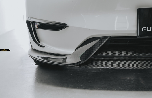 Future Design Carbon Fiber FRONT LIP SPLITTER for Tesla Model Y / Performance