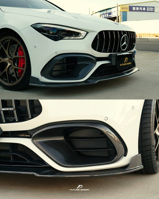 Future Design Carbon Fiber Front Bumper Surround For CLA C118 CLA45 2020-ON