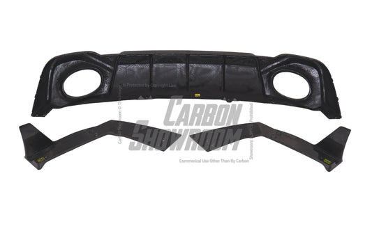 Future Design Carbon Fiber REAR DIFFUSER & REAR CANARDS - "Blaze kit" for Audi RS5 B9.5 2020+ - Performance SpeedShop