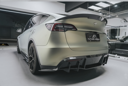 Future Design Carbon Fiber REAR DIFFUSER for Tesla Model Y / Performance