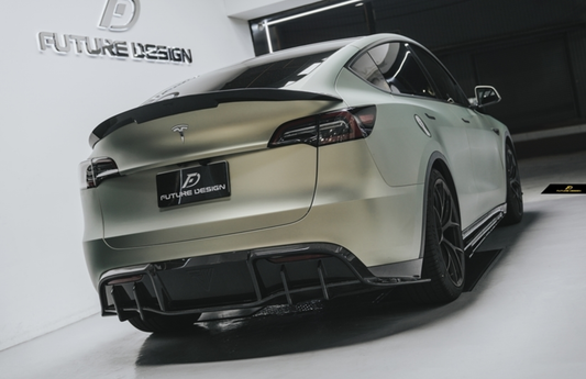 Future Design Carbon Fiber REAR DIFFUSER for Tesla Model Y / Performance