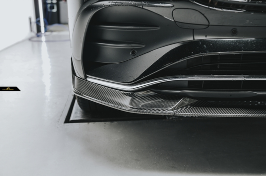 Mercedes Benz EQB 260/EQB 300 4MATIC/EQB 350 4MATIC X243 (Fits Both Pre-Facelift & Facelift) (COMPATIBLE WITH AMG LINE FRONT BUMPER) with Aftermarket Parts - Front Lip Carbon Fiber / FRP