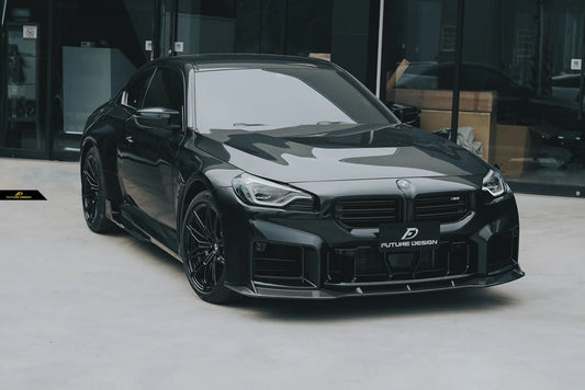 BMW M2 / M2C G87 2023-ON with Future Design Carbon's Aftermarket Parts - Front Lip MTC V1 Carbon Fiber / FRP