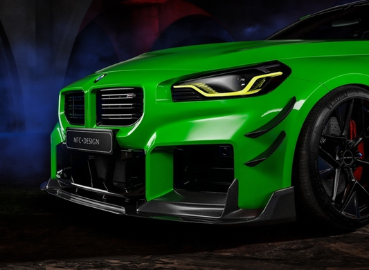 BMW M2 / M2C G87 2023-ON with Aftermarket Parts - MTC V2 TrackPack Series Front Lip Carbon Fiber / FRP