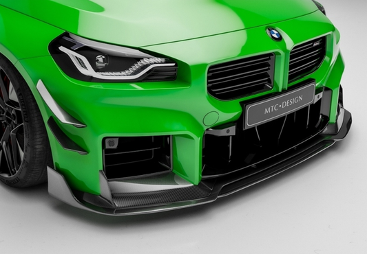 BMW M2 / M2C G87 2023-ON with Aftermarket Parts - MTC V2 TrackPack Series Front Lip Carbon Fiber / FRP