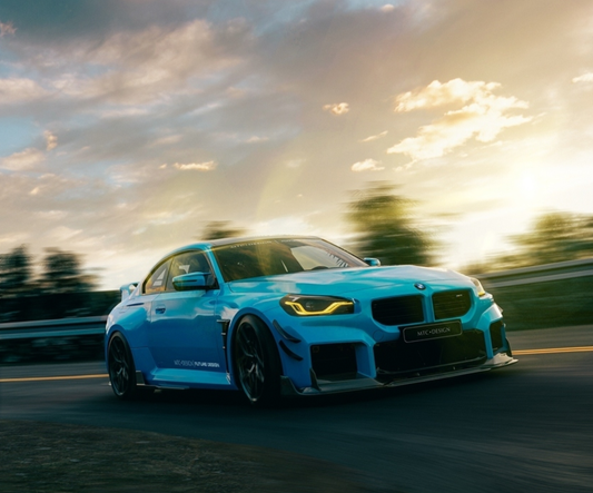 BMW M2 / M2C G87 2023-ON with Aftermarket Parts - MTC V2 TrackPack Series Front Lip Carbon Fiber / FRP