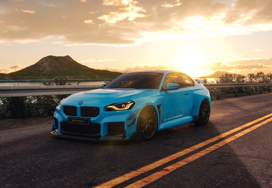 BMW M2 / M2C G87 2023-ON with Aftermarket Parts - MTC V2 TrackPack Series Front Lip Carbon Fiber / FRP