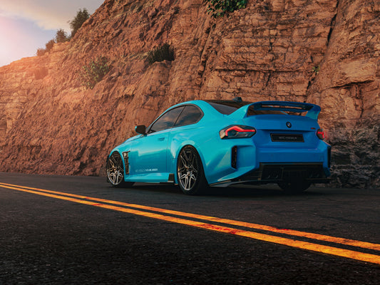 BMW M2 / M2C G87 2023-ON with Aftermarket Parts - MTC V2 TrackPack Series Rear Diffuser Carbon Fiber / FRP