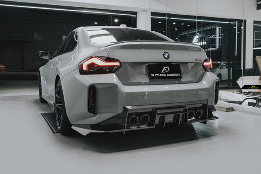 BMW M2 / M2C G87 2023-ON with Aftermarket Parts - MTC V2 TrackPack Series Rear Diffuser Carbon Fiber / FRP