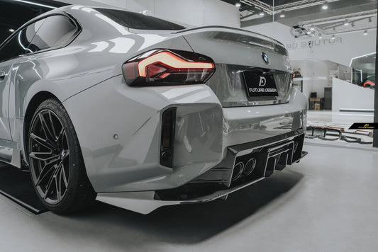BMW M2 / M2C G87 2023-ON with Aftermarket Parts - MTC V2 TrackPack Series Rear Diffuser Carbon Fiber / FRP