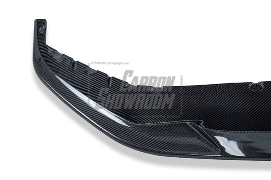 BMW 5 Series M550i 540i (With M-Package Bumper) G30 G31 LCI 2021 2022 2023 with Aftermarket Parts - MTECH Front Lip Carbon Fiber / FRP
