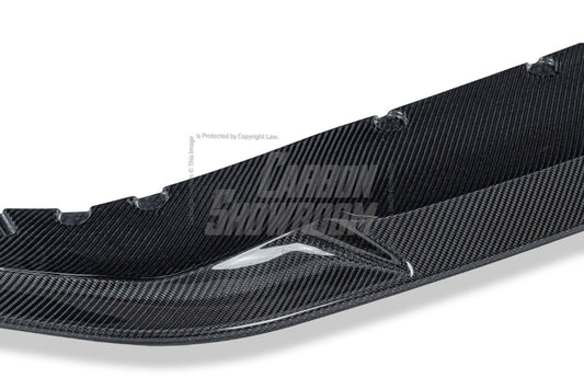BMW 5 Series M550i 540i (With M-Package Bumper) G30 G31 LCI 2021 2022 2023 with Aftermarket Parts - MTECH Front Lip Carbon Fiber / FRP