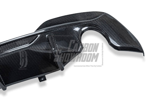 BMW 3 Series 330i M340i G20 G21 Pre-LCI (fitment for 330i requires M-Sport package bumper) 2020 2021 2022 with Aftermarket Parts - MTECH Rear Diffuser Carbon Fiber / FRP