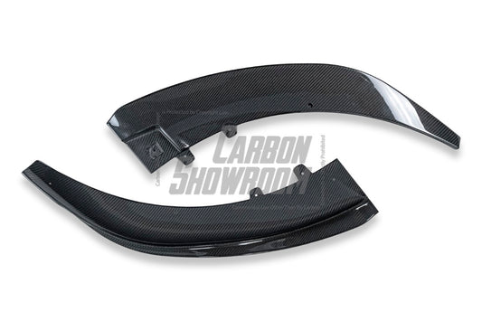 Porsche Taycan 9J1 Sedan/Cross Turismo RWD/4S/GTS/Turbo/Turbo S & (RWD/4S/GTS trims will require Sport Design Package) 2020-2024 with Future Design Carbon's Aftermarket Parts - Front Lip PSM Carbon Fiber / FRP