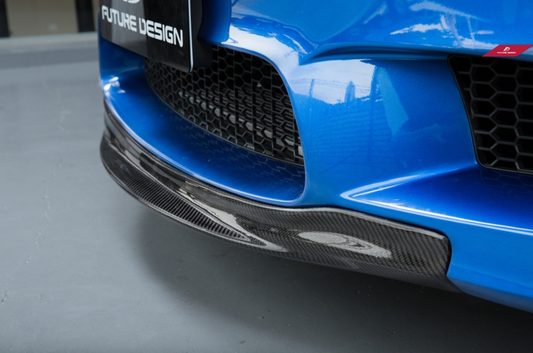 BMW M5 F10 2012 2013 2014 2015 2016 with Aftermarket Parts - RKP Style Front Lip Carbon Fiber / FRP