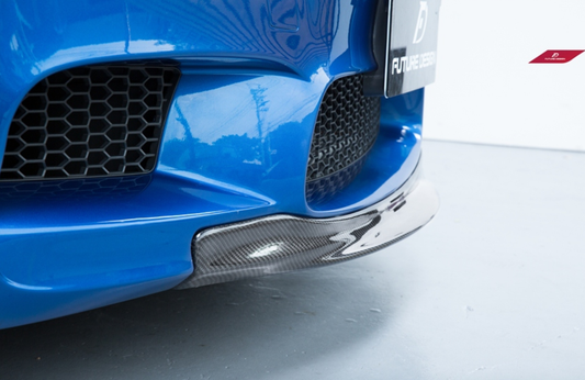 BMW M5 F10 2012-2016 with Future Design Carbon's Aftermarket Parts - Front Lip RKP Style Carbon Fiber / FRP